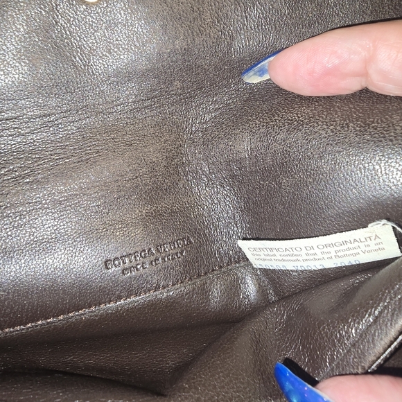 Bottega Veneta Brown Woven Wallet - Picture 5 of 8